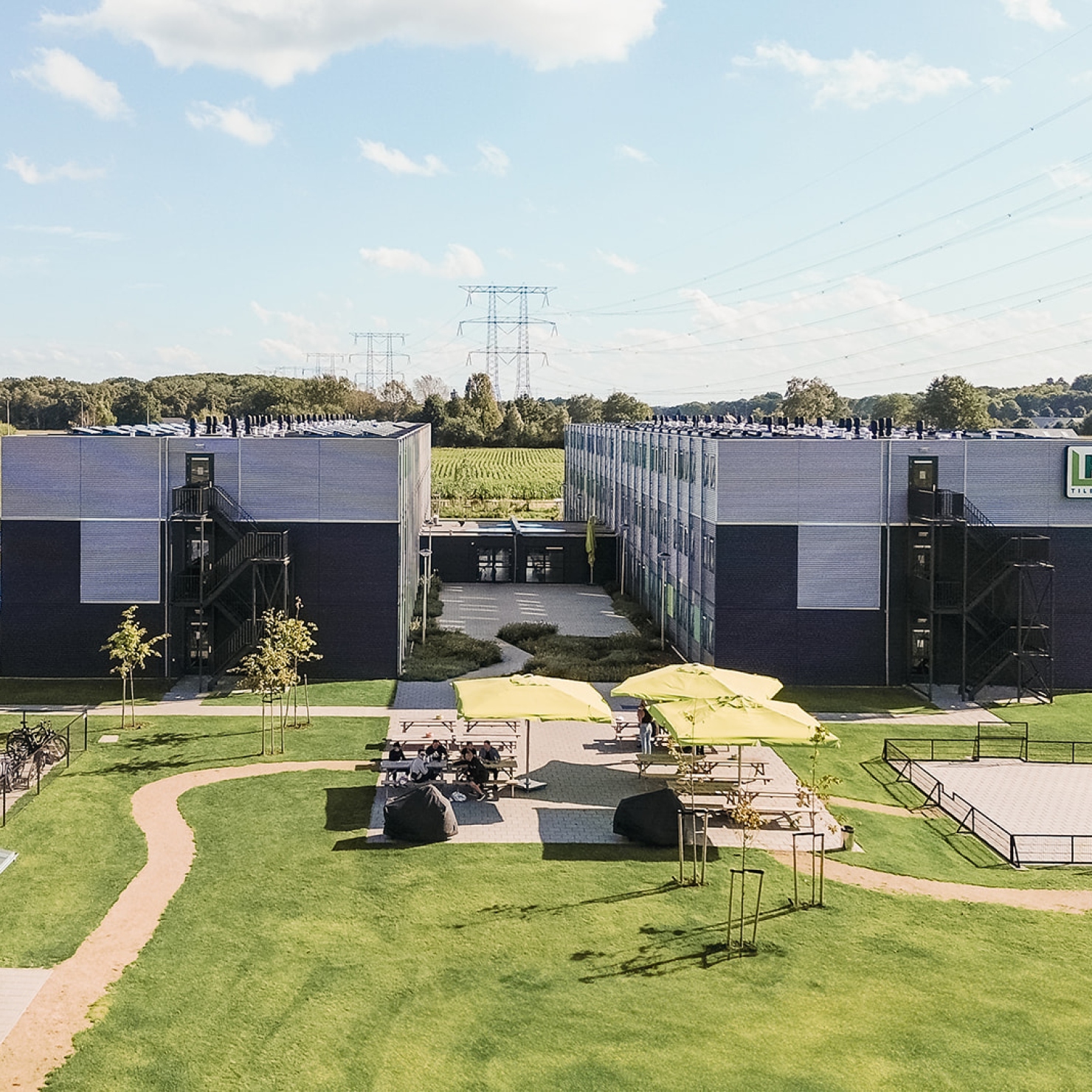 Dronebeeld Flex Accommoddatie KaFra Tilburg