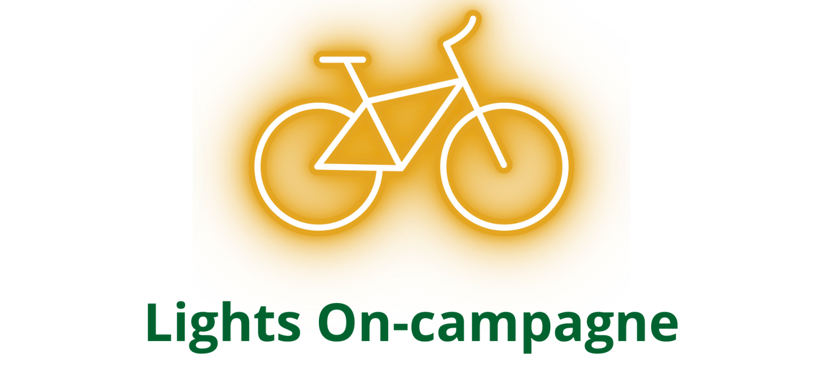 Poster van de lights-on campagne die fietslicht stimuleert