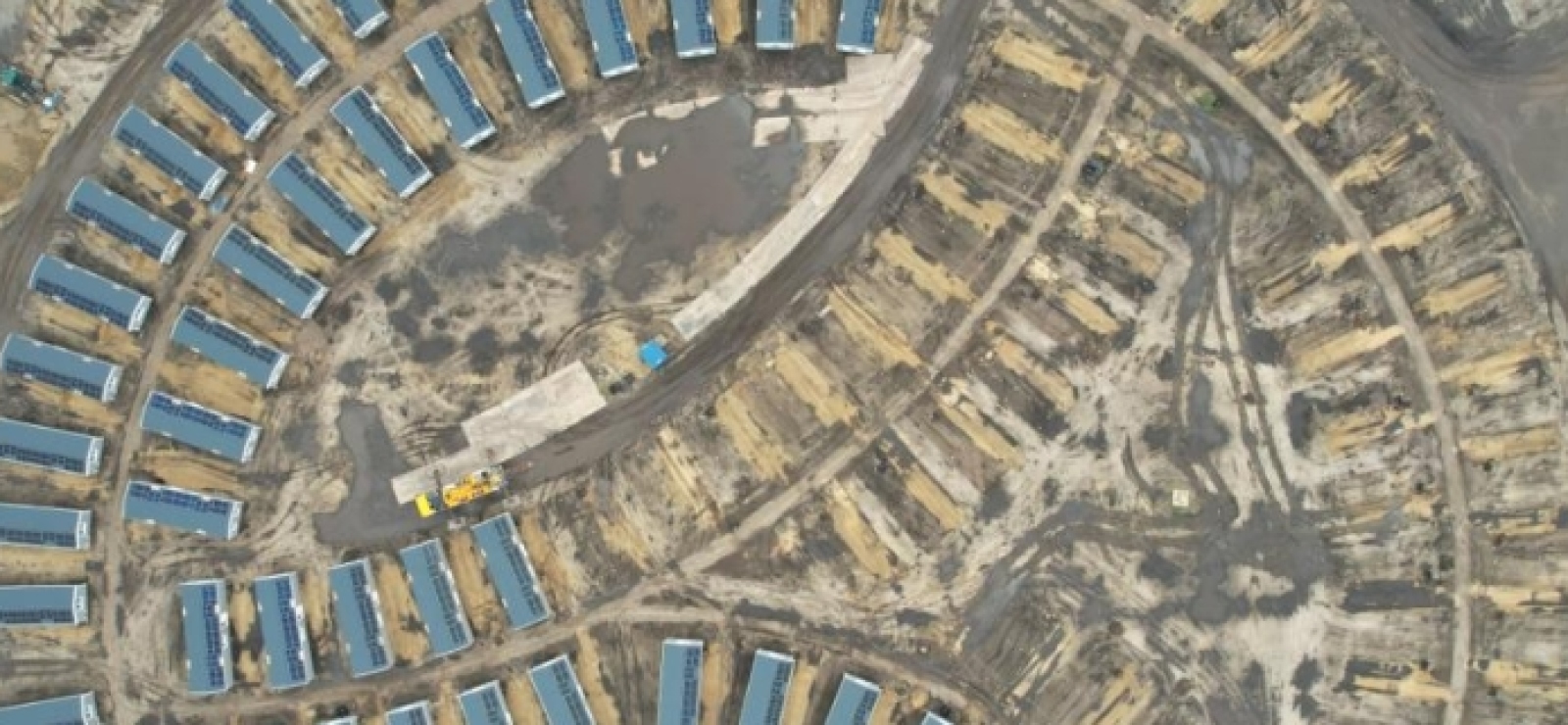 Luchtfoto van de realisatie van KaFra Californië