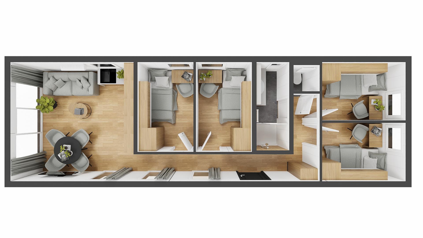 one person bedrooms