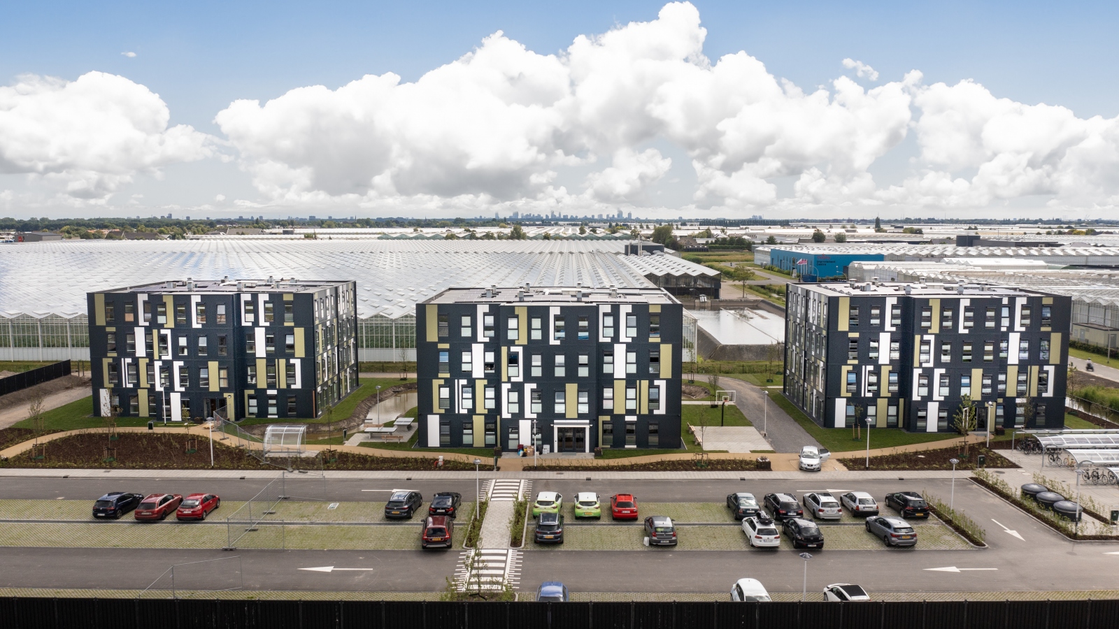 Overview van drie KaFra Towers in Bleiswijk