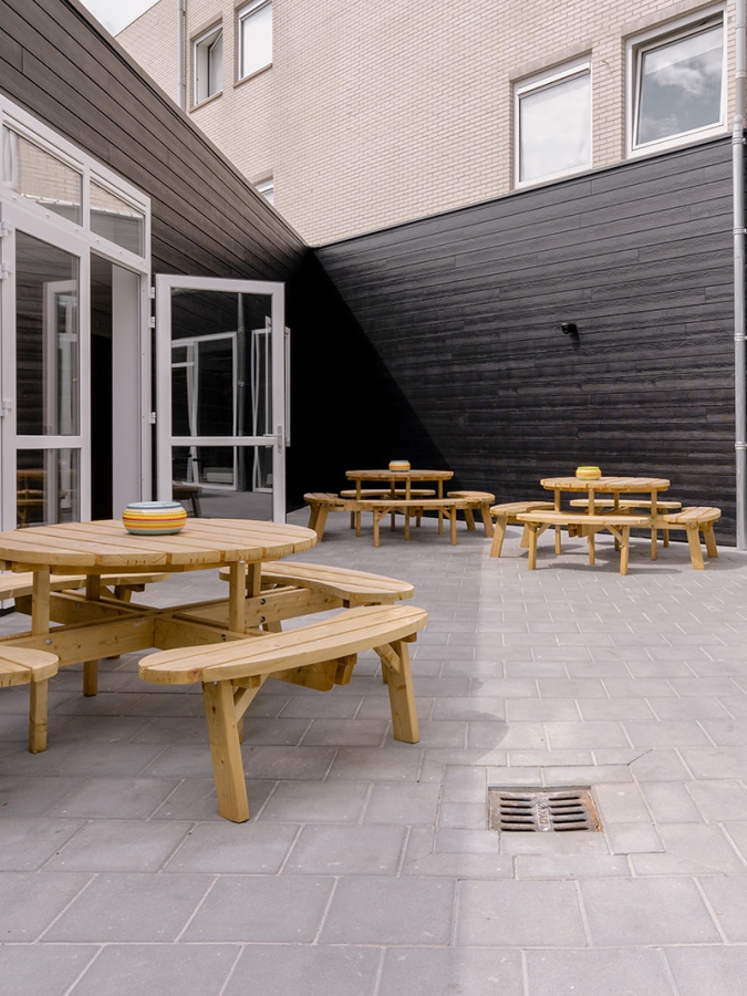 Binnenplaats van KaFra Almere