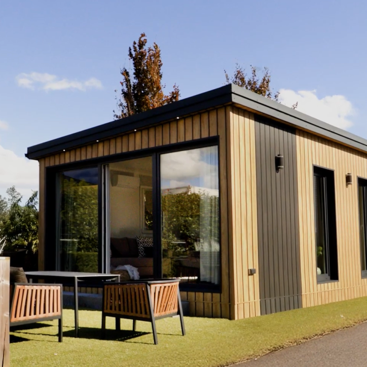 Vooraanzicht van KaFra Flexwoning